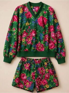 Melody Ehsani Nylon Floral Set